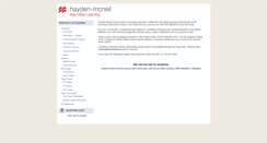 Desktop Screenshot of haydenmcneilstore.com